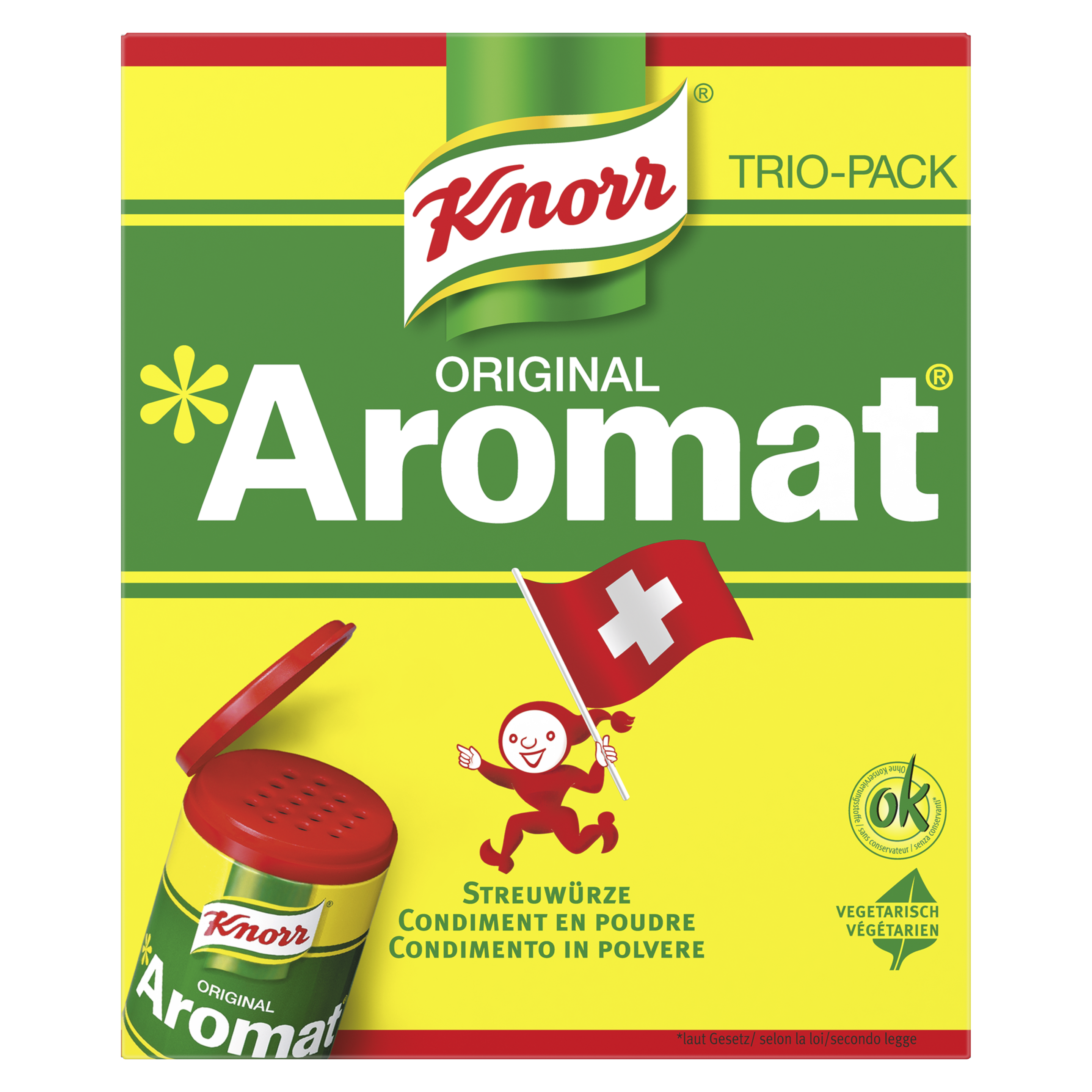KNORR Aromat Condiment en poudre 3 x 90 g recharge