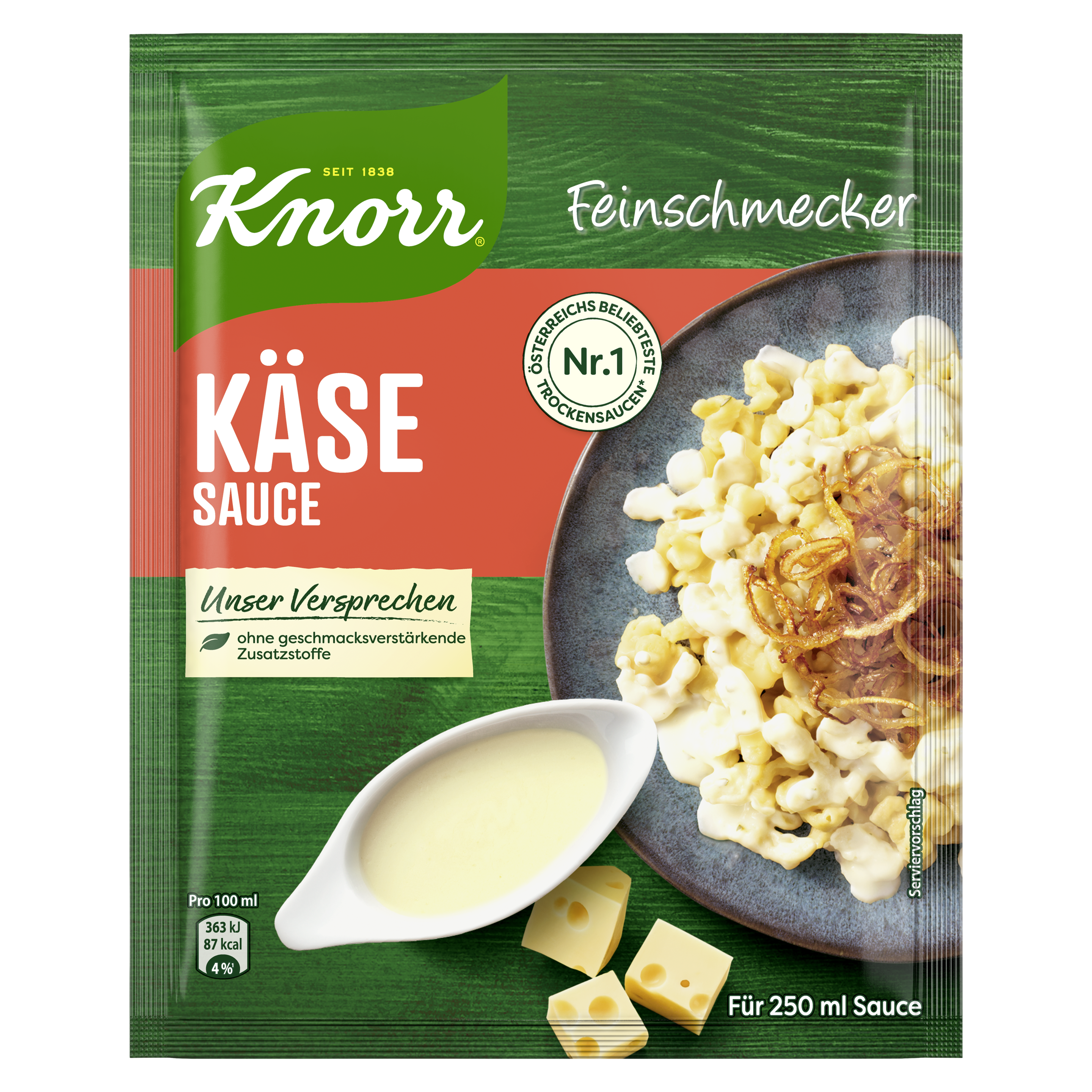 Knorr Feinschmecker Käse 250 ml | Knorr Österreich